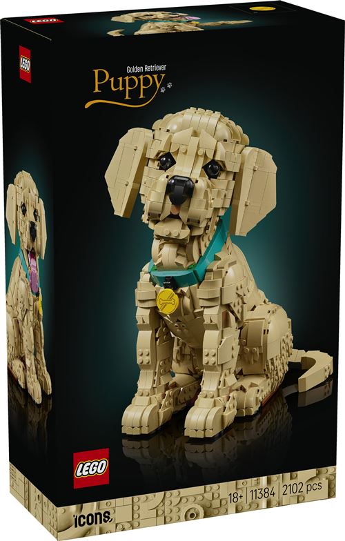 LEGO Icons 11384 Le chiot Golden Retriever