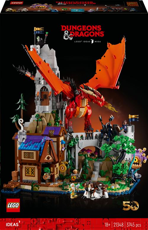 LEGO Ideas 21348 Dungeons & Dragons : l'histoire du dragon rouge Exclusivité Fnac