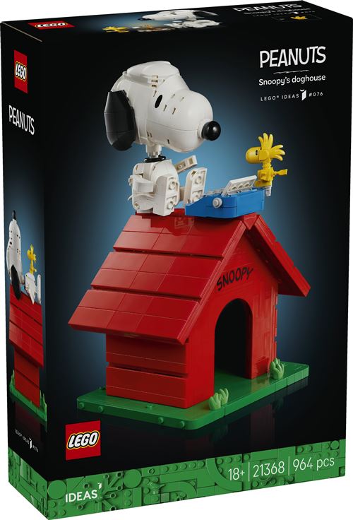 LEGO Ideas 21368 Peanuts : la niche de Snoopy