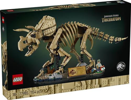 LEGO Jurassic World 77985 Les fossiles de dinosaure : le tricératops