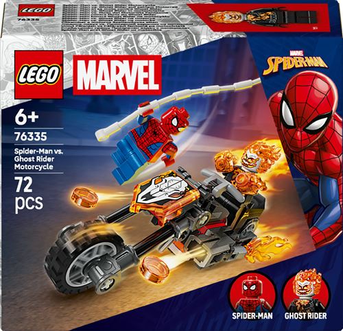 LEGO Marvel 76335 Spider-Man et sa moto contre Ghost Rider
