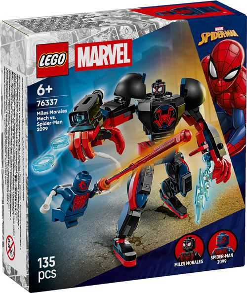 LEGO Marvel 76337 Le robot de Miles Morales contre Spider-Man 2099