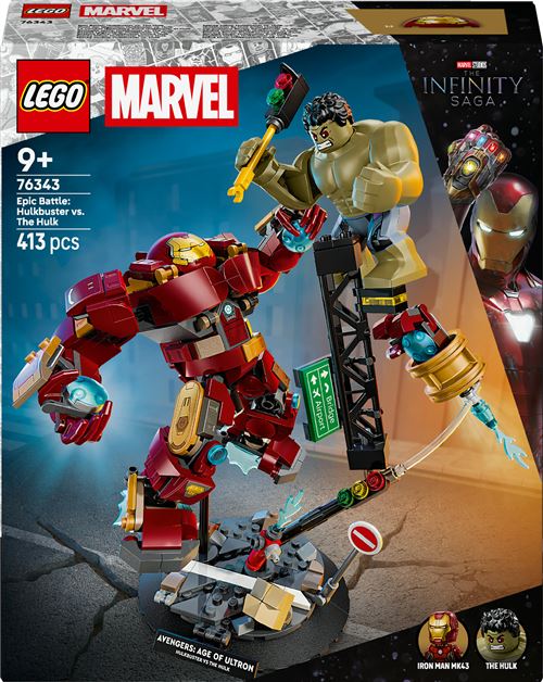 LEGO Marvel 76343 Le combat légendaire entre Hulkbuster et Hulk
