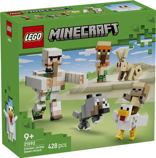 LEGO Minecraft 21592 L'attaque du désert du Poulet chevauché