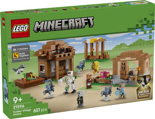 LEGO Minecraft 21596 L'Évocateur à l'attaque du village