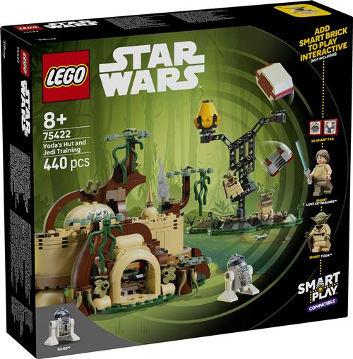 LEGO Star Wars 75422 SMART Play : la hutte de Yoda et l'entraînement Jedi