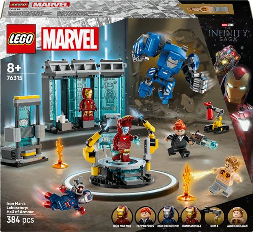 LEGO Super Heroes 76315 Le laboratoire d'Iron Man : la salle des armures