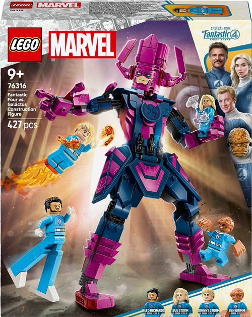 LEGO Super Heroes 76316 Les Quatre Fantastiques contre la figurine de Galactus