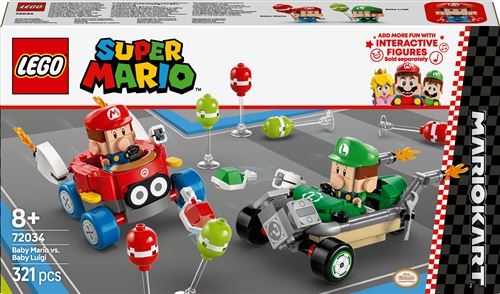 LEGO Super Mario 72034 Mario Kart Bébé Mario contre Bébé Luigi