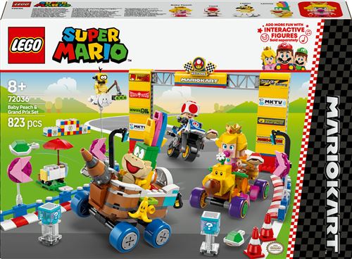LEGO Super Mario 72036 Mario Kart Bébé Peach et ensemble de grand prix