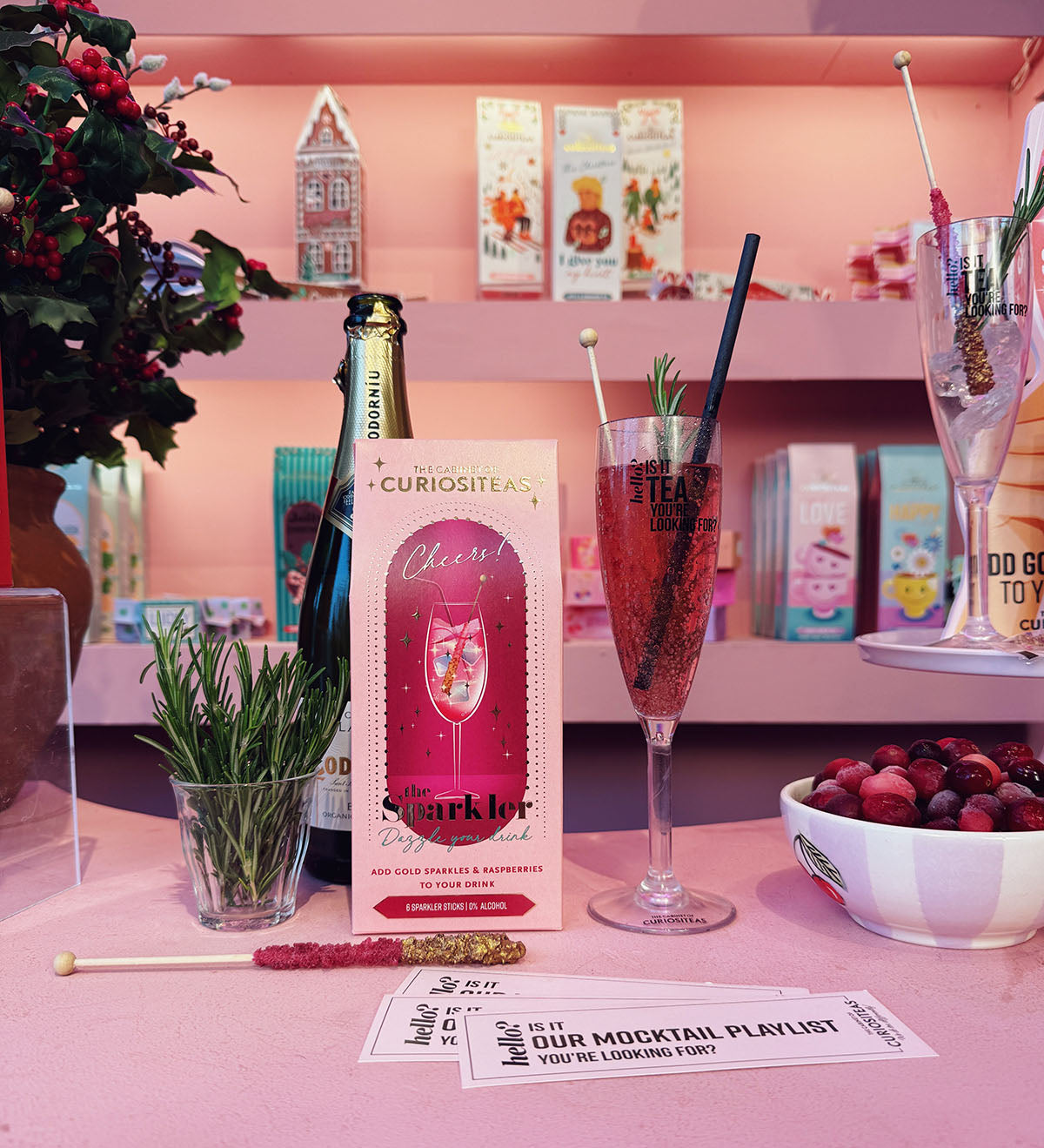 Sticks paillettes pour cocktails et mocktails