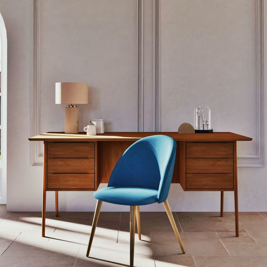 Lampe en céramique striée Vigo - Maisons du Monde