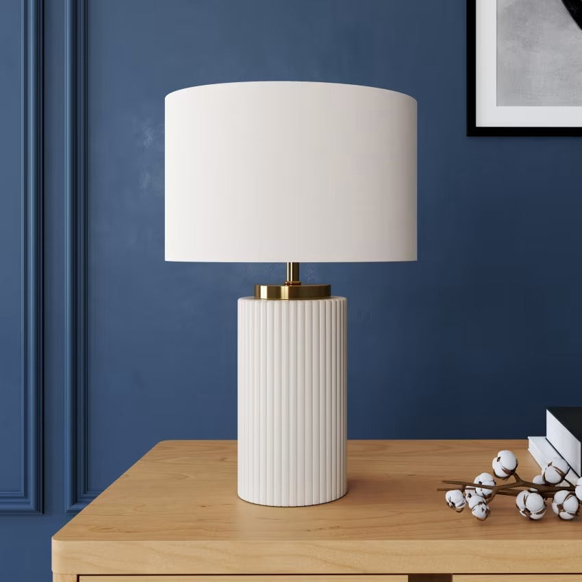 Lampe en céramique striée Vigo - Maisons du Monde