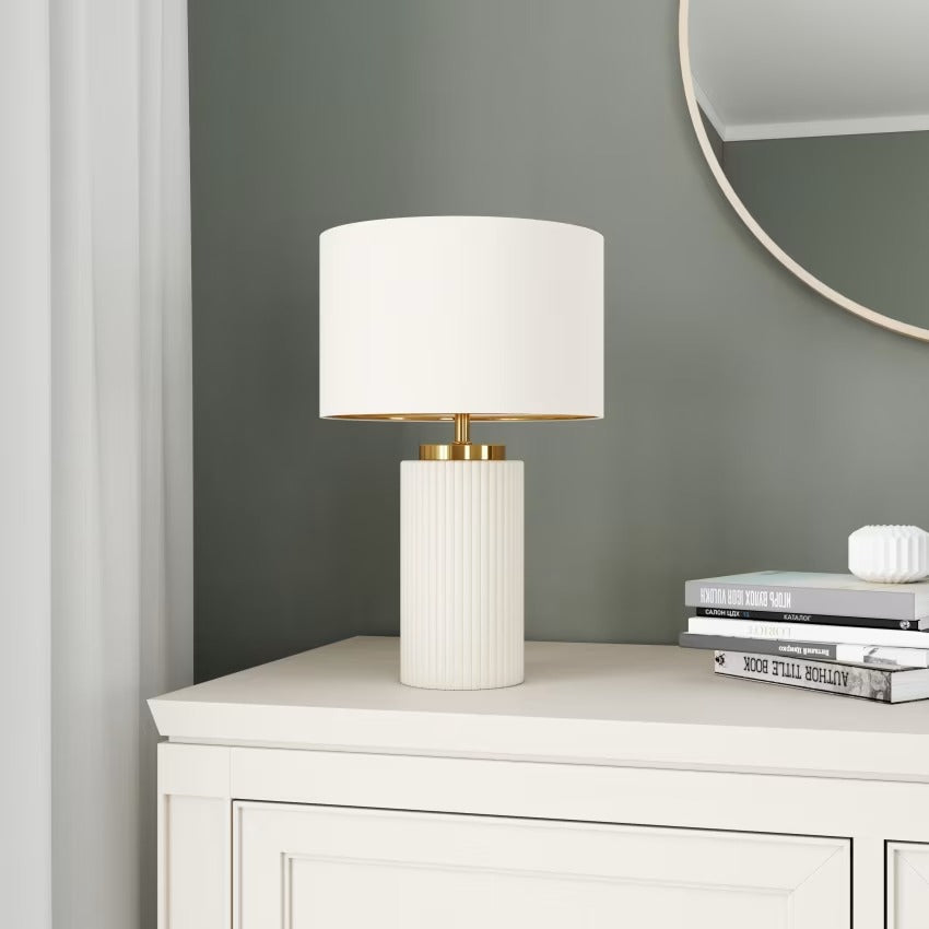 Lampe en céramique striée Vigo - Maisons du Monde