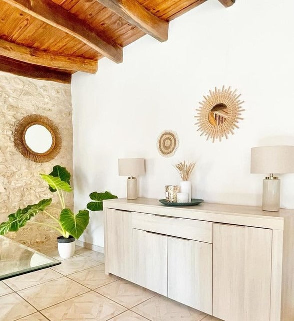 Lampe en céramique striée Vigo - Maisons du Monde