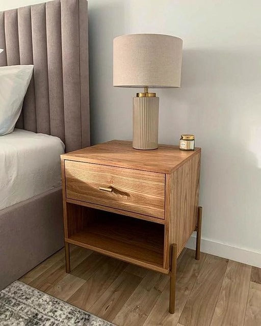 Lampe en céramique striée Vigo - Maisons du Monde