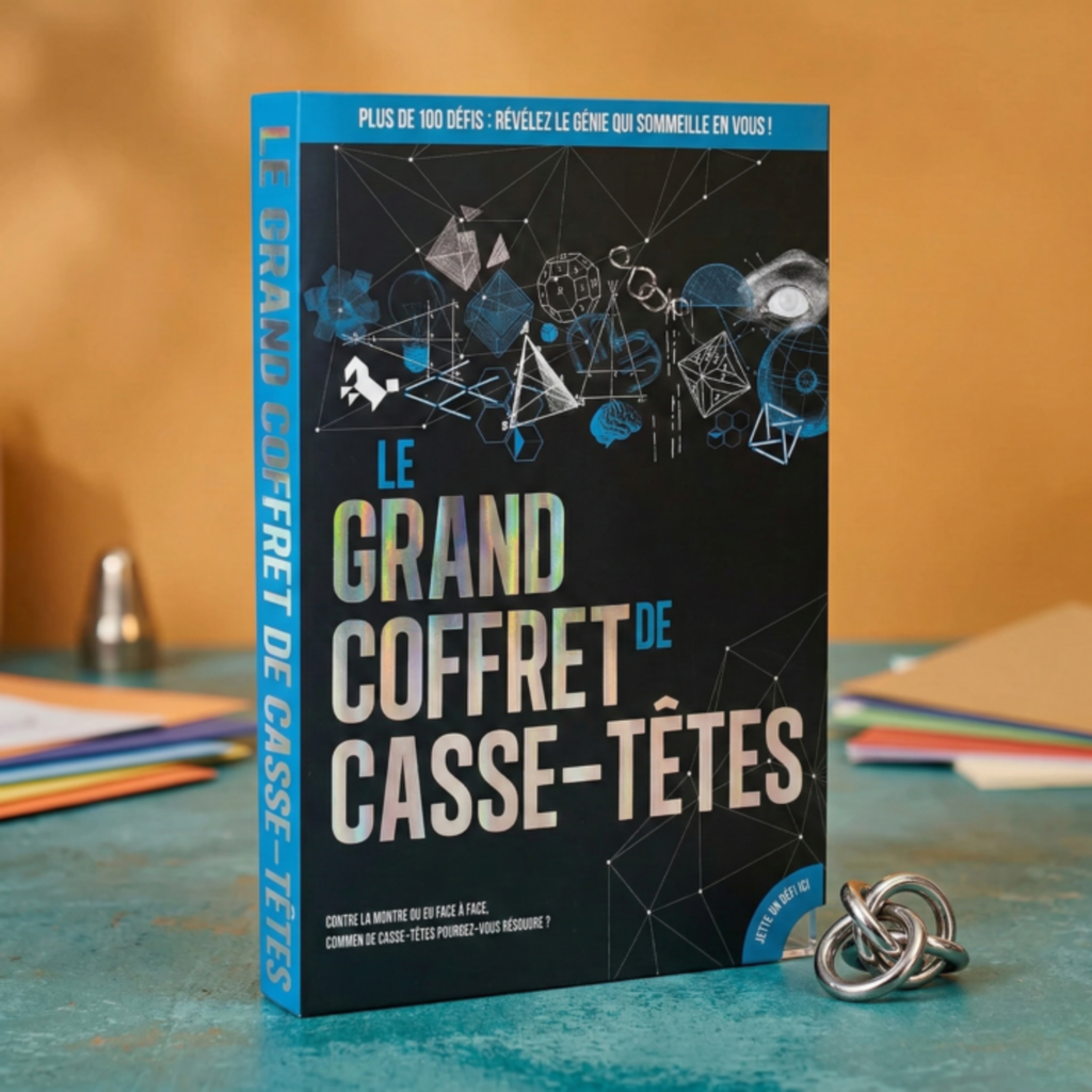 Grand coffret de casse-têtes avec pièces variées