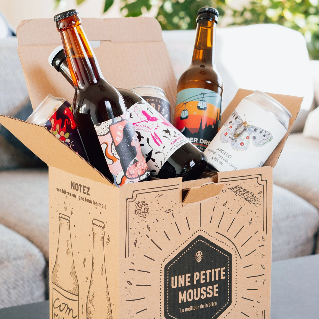 Box mensuelle bières - Une Petite Mousse