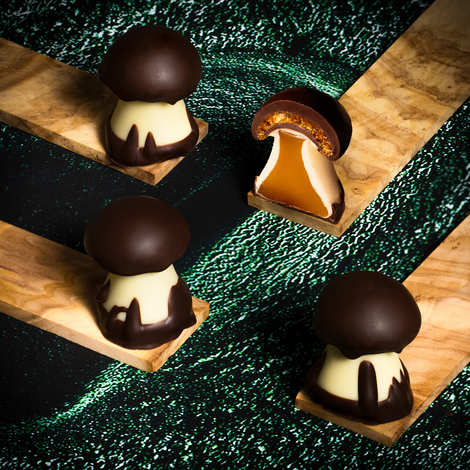 Chocolats Champignons au caramel Cluizel