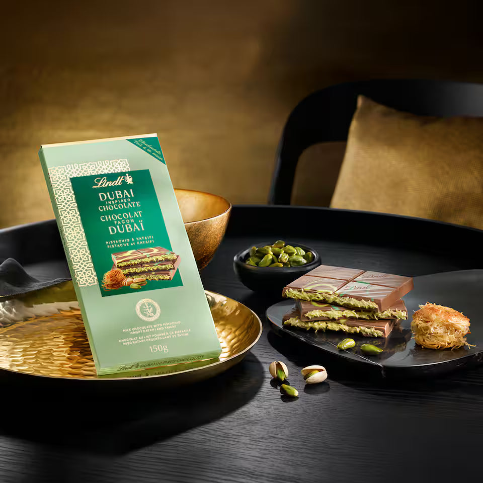 Chocolat Dubaï – Tablette chocolat pistache & kadaïf croustillant