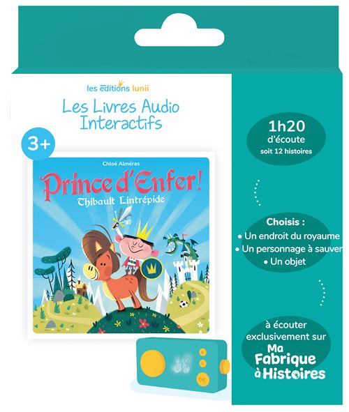 Livre audio interactif Lunii pour Ma Fabrique à Histoires Prince d'Enfer