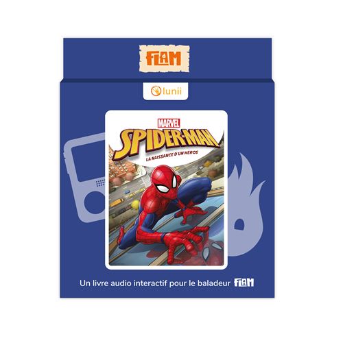Livre audio interactif pour le baladeur Flam Lunii Spider-Man Marvel