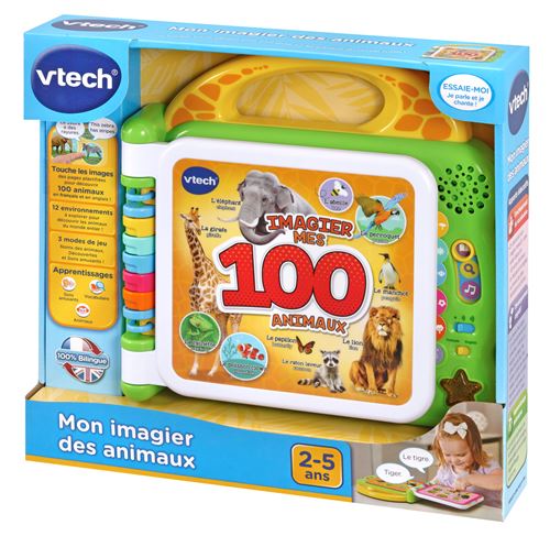 Livre intéractif Vtech Baby Mon imagier des animaux bilingue