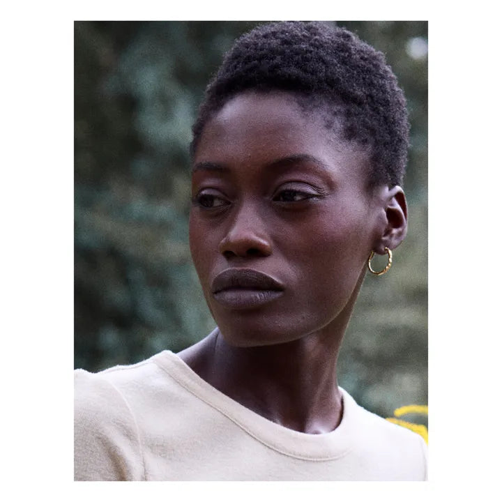 Boucles d'oreilles Créoles La Liane dorées – Louise Damas