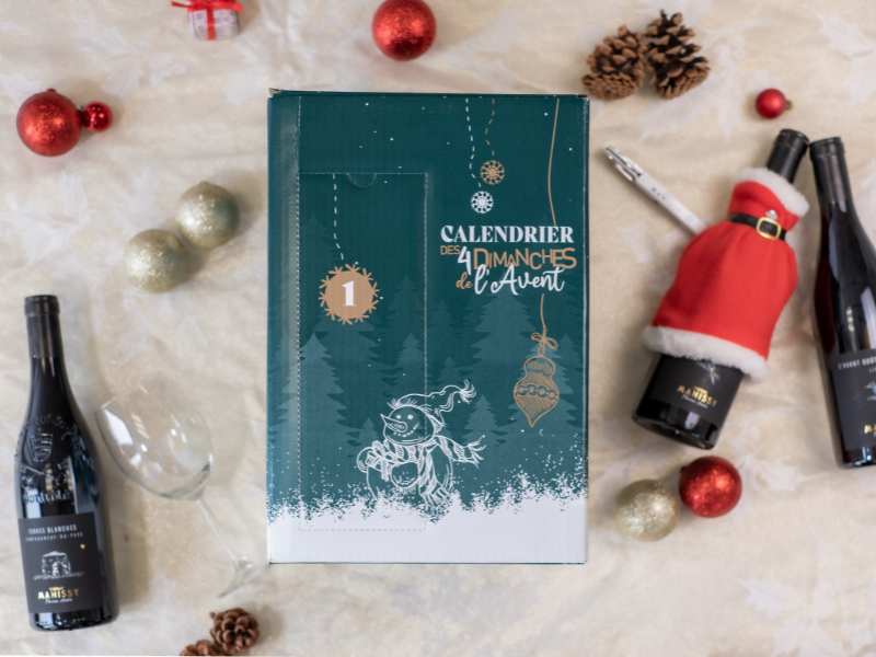 Calendrier de l'Avent vins Le Noël de Manissy