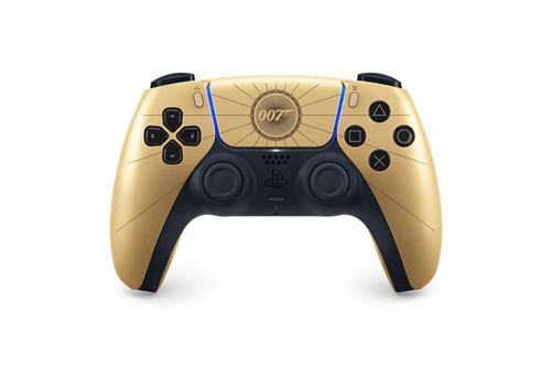 Manette sans fil Sony DualSense Édition limitee 007 First Light Or et Noir pour PS5