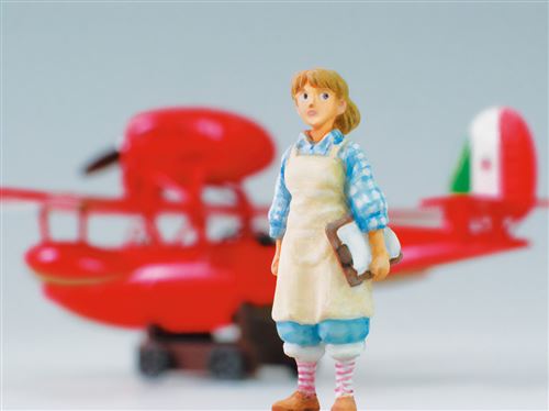 Maquette Maison Ghibli Porco Rosso Savoia S.21F Version 2 + Figurine Fio 1/72 Model Kit