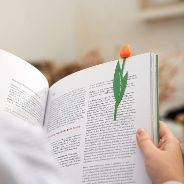 Marque-page fleur tulipe cadeau lecture