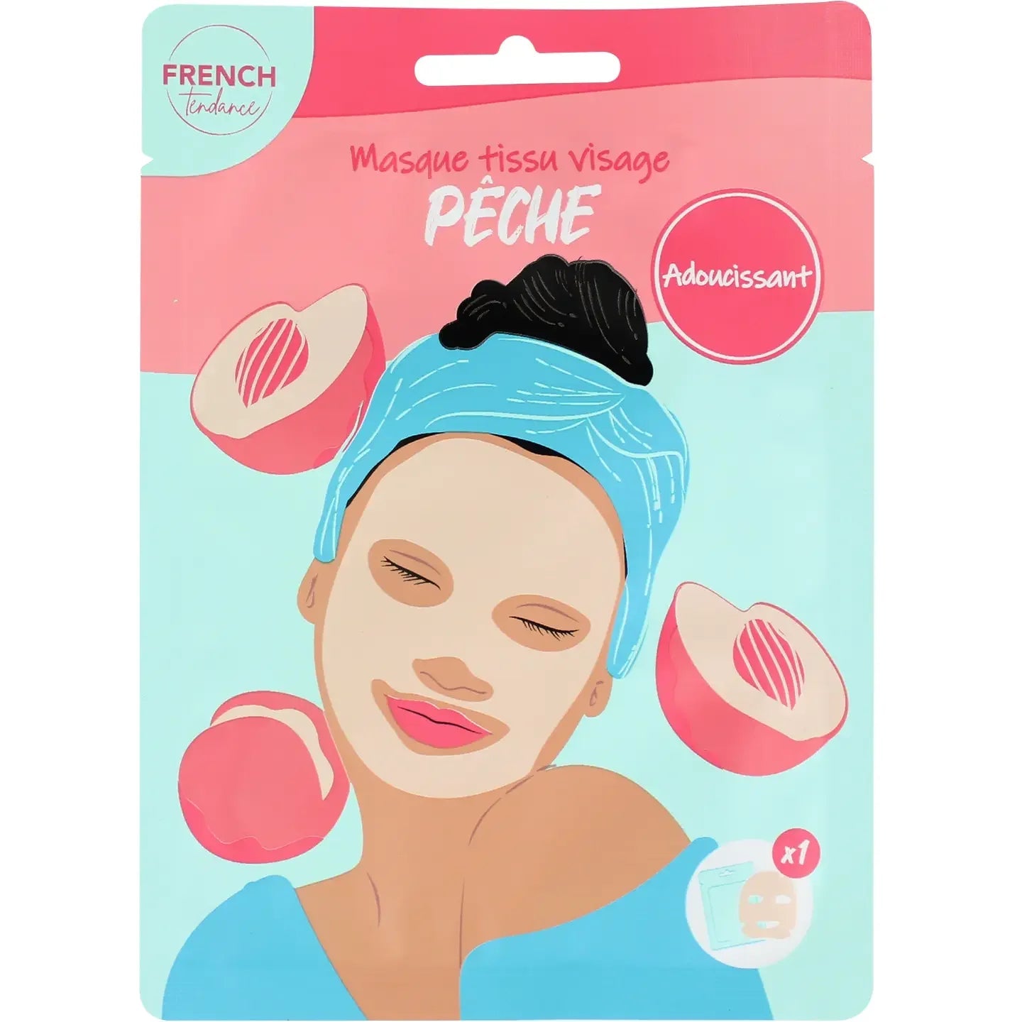 Masque visage adoucissant à la pêche French Tendance