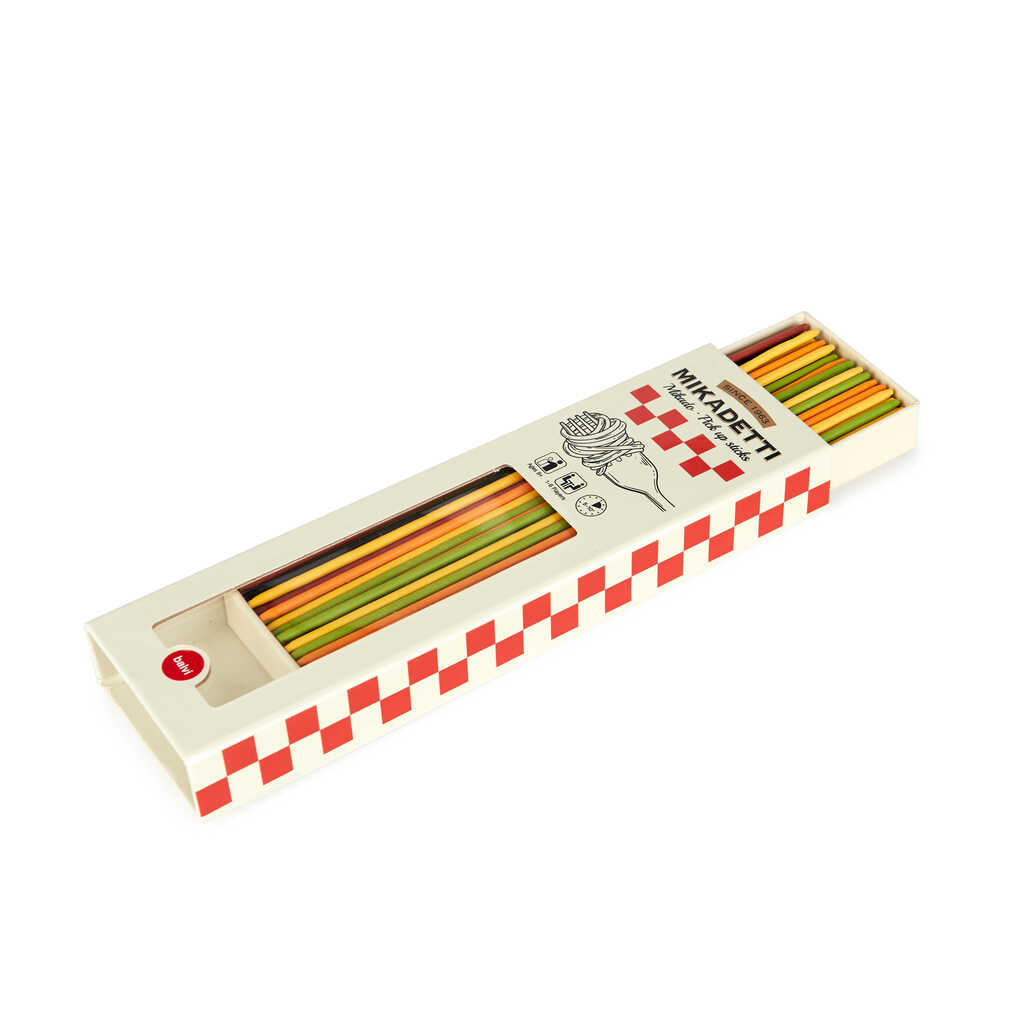 Détail des spaghettis en bambou du jeu de mikado