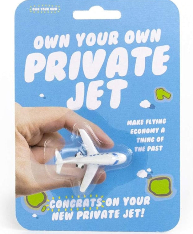Mini jet privé déco vu de côté, design élégant et compact
