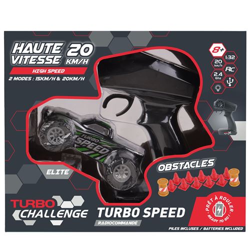 Mini voiture radiocommandée ultra rapide Turbo Challenge