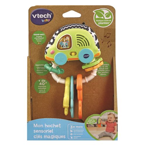 Mon Hochet Sensoriel Vtech Baby Clés Magiques Bioplastique