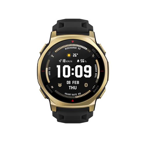 Montre connectée Amazfit T-Rex 3 Pro 44 mm Noir et Or