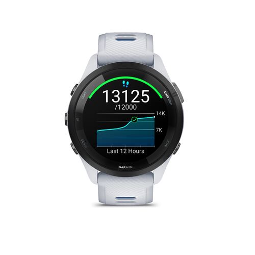Montre connectée Garmin Forerunner 265 Music 46 mm Bluetooth Blanc avec bracelet silicone Beige