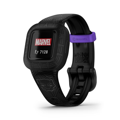 Montre connectée Garmin Vivofit Jr. 3 Bluetooth Noir Panthère avec bracelet silicone Noir