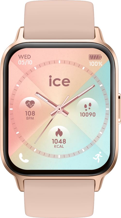 Montre connectée Ice-Watch Fit Rose-Gold avec bracelet Nude