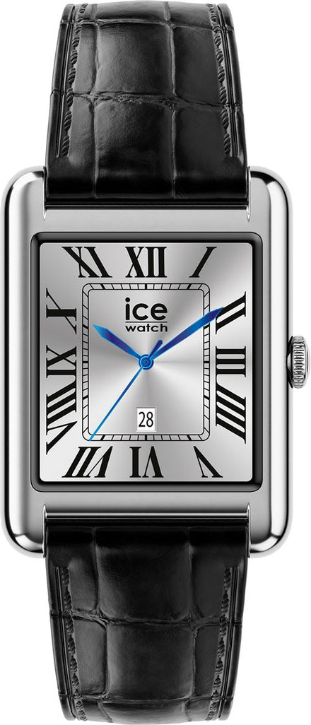 Montre connectée Ice-Watch Ice Smart TK 2.0 35 mm Bluetooth Argent avec bracelet cuir Croco Noir
