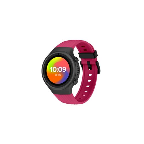 Montre connectée Smart products connection Smartee 4G Junior Noir avec bracelet Rose