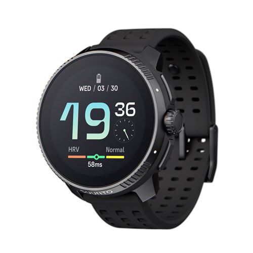 Montre connectée Suunto Race 36 mm All Black avec bracelet silicone Noir