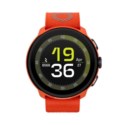 Montre connectée Suunto Run Bluetooth Orange avec bracelet textile nylon Orange