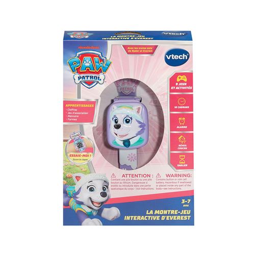 Montre éducatif Vtech La montre-jeu interactive d'Everest Paw Patrol Pat'patrouille