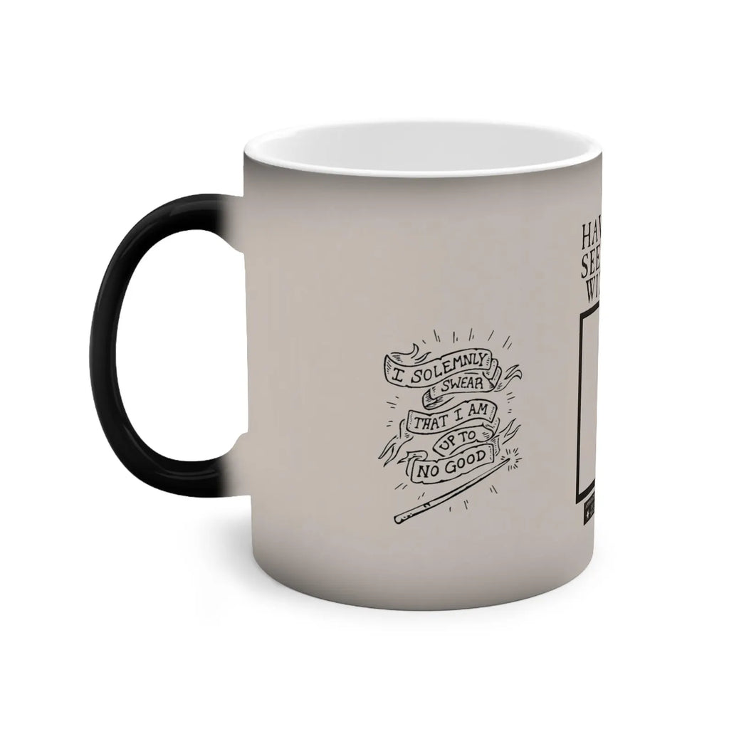 Mug magique de sorcier personnalisé qui révèle ta photo à la chaleur