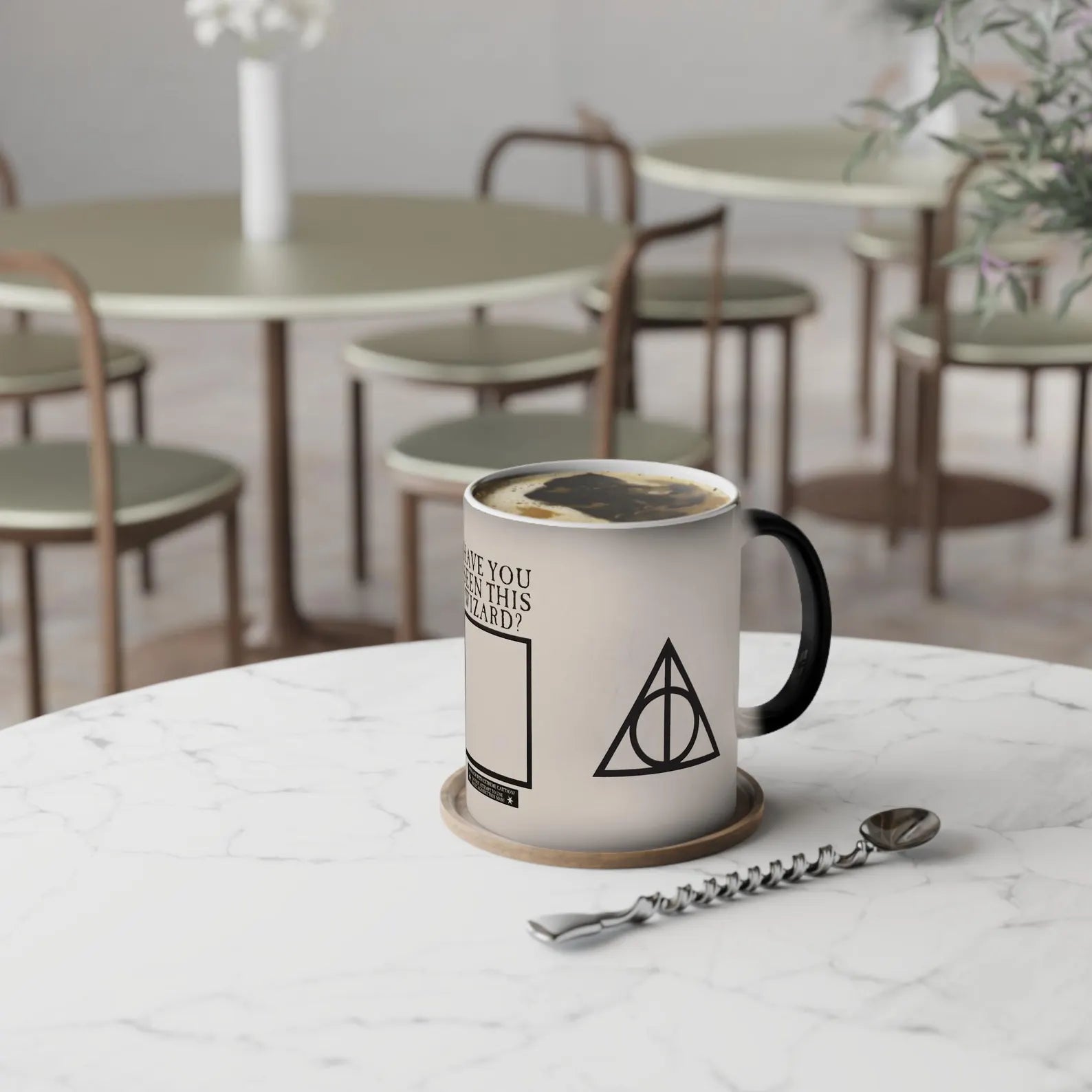 Mug magique de sorcier personnalisé qui révèle ta photo à la chaleur