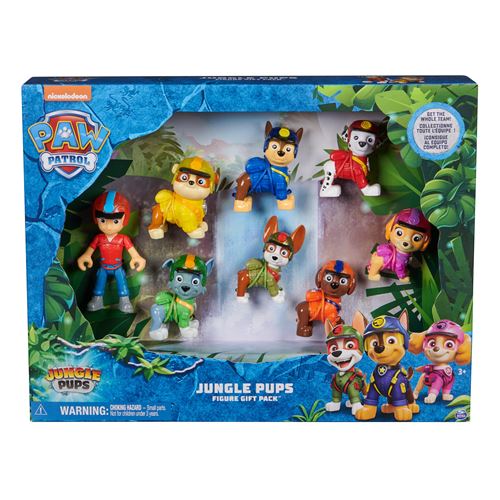 Multipack figurines Paw Patrol La Pat'Patrouille Jungle Pups
