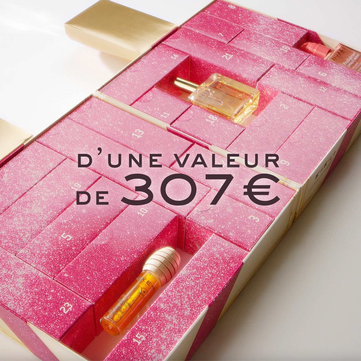 Calendrier de l'Avent Nuxe 2026 d'une valeur de 307 euros